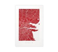 IADNG Dublin City Street Poster Canvas Poster Bedroom Decor Landscape Decor Gift 12x18inch(30x45cm)