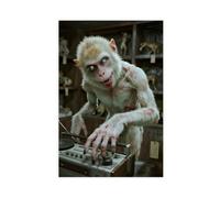 IADNG Mutant Golden Monkey Horror Poster (3) Canvas Poster Wall Art Print Picture Paintings 20x30inch(50x75cm)