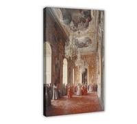 IADNG Royal Court Fresco Art Print Canvas Poster Bedroom Decor Landscape Decor Gift 20x30inch(50x75cm)