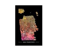 IADNG San Francisco, California Poster Canvas Poster Bedroom Decor Landscape Decor Gift 16x24inch(40x60cm)
