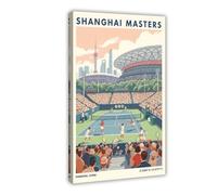 IADNG Shanghai Masters Tennis Stadium Travel Poster Canvas Poster Wall Art Print Picture Paintings 20x30inch(50x75cm)