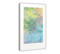 IADNG Street Map Poster of Mexico City, Mexico Canvas Poster Wall Art Print Picture Paintings 08x12inch(20x30cm)
