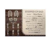 IADNG Thank You for Becoming A Father Canvas Poster Wall Art Print Picture Paintings 16x24inch(40x60cm)