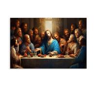 IADNG The Last Supper Art Poster Canvas Poster Bedroom Decor Landscape Decor Gift 20x30inch(50x75cm)
