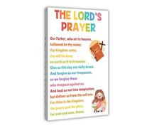 IADNG The Lord's Prayer Educational Poster Canvas Poster Wall Art Print Picture Paintings 08x12inch(20x30cm)
