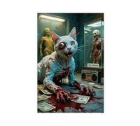 IADNG The Mutant Sphinx Cat Horror (1) Canvas Poster Bedroom Decor Landscape Decor Gift 16x24inch(40x60cm)