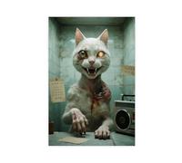 IADNG The Mutant Sphinx Cat Horror (3) Canvas Poster Bedroom Decor Landscape Decor Gift 08x12inch(20x30cm)