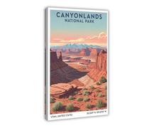 IADNG Utah's Canyonlands National Park Poster Canvas Poster Wall Art Print Picture Paintings 12x18inch(30x45cm)