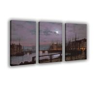 IADNG Victoria Harbour Canvas Poster Bedroom Decor Landscape Decor Gift 08x12inch(20x30cm)