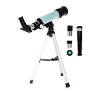 Iadong Kids Astronomical Telescope, Professional 90X Astronomical Landscape Telescope with Tripod, 2 Magnification Eyepieces, 1.5X Barlow Len, Early Science Educational Toys for Children
