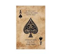 IAGHRT Change How You Play Vintage Quote Poster Canvas Poster Wall Art Decor Print Picture Paintings for Living Room Bedroom Decoration 24x36inch(60x90cm)