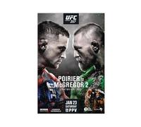IAGHRT Conor McGregor Vs Dustin Poirier Poster Canvas Poster Bedroom Decor Landscape Office Room Decor Gift 16x24inch(40x60cm)