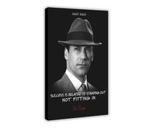 IAGHRT Don Draper TV Series Poster Canvas Poster Bedroom Decor Landscape Office Room Decor Gift 16x24inch(40x60cm)