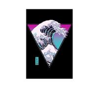 IAGHRT Kanagawa Surfing Vintage Poster Canvas Poster Bedroom Decor Landscape Office Room Decor Gift 20x30inch(50x75cm)