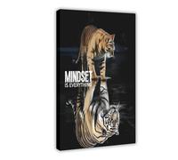 IAGHRT Mindset Is Everything, What You See May Not Be True Quote Poster Canvas Poster Bedroom Decor Landscape Office Room Decor Gift 16x24inch(40x60cm)