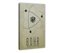 IAGHRT Physical Doctrine Essay Niehls Bohr Atomic Structure Poster Canvas Poster Bedroom Decor Landscape Office Room Decor Gift 12x18inch(30x45cm)
