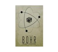IAGHRT Physical Doctrine Essay Niehls Bohr Atomic Structure Poster Canvas Poster Bedroom Decor Landscape Office Room Decor Gift 20x30inch(50x75cm)