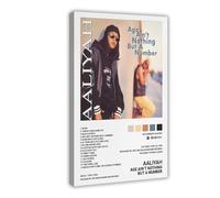 IAGHRT Singer Aaliyah Age Ain't Nothing But A Number Album Cover Canvas Poster Bedroom Decor Landscape Office Room Decor Gift 20x30inch(50x75cm)