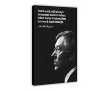 IAGHRT Sir Alex Ferguson Quotes Poster Canvas Poster Bedroom Decor Landscape Office Room Decor Gift 16x24inch(40x60cm)