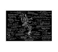 IAGHRT Wrestling Physics Vintage Poster Canvas Poster Bedroom Decor Landscape Office Room Decor Gift 08x12inch(20x30cm)