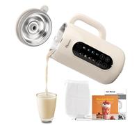 IAGREEA 10-in-1 Nut Milk Maker with Stainless Steel Lid, BPA-Free Material Perfect for Homemade Almond Milk, Oat Milk & Soy Milk 35 oz (1L) Capacity Nut Milk Machine Features 8-Minute Auto-Clean Funct