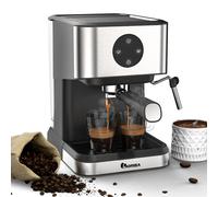IAGREEA Espresso Coffee Machine with Milk Frother Steam Wand - Semi-Automatic, Silver, 20 Bar Pressure, 1.5L Water Capacity - CM3050-2