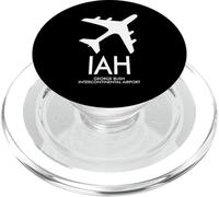 IAH George Bush Intercontinental AIRPORT CODE TEXAS USA PopSockets PopGrip for MagSafe