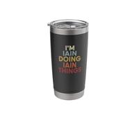 Iain Name Iain Personalized Name First Given Stainless Steel Insulated Tumbler