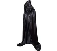 IainStars Halloween Cloak with Hood, Under Shoulder Approx. 43.3 inches (110 cm), 51.2 inches (130 cm), 59.1 inches (150 cm), 66.9 inches (170 cm), Cosplay Costume, Reaper Witch Cape, Costume, Party