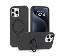 IAIYOXI Case for iPhone 15 Pro Max Case with Magnetic Invisible Stand - MagSafe Compatible, Military Drop Tested, Shockproof Silicone Cover for Women and Men (6.7", 2023) - Gray