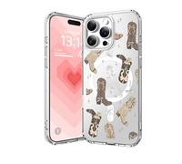 IAIYOXI Clear Case for iPhone 16 Pro, [Crystal Clear Military-Grade Drop Protection], Non-Yellowing, Slim Lightweight Transparent TPU Bumper Phone Case Cover Design - Magnet Heels