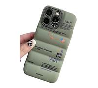 IAIYOXI Puffer Case with Sports Shoes Brand Design for iPhone 7/8/SE2020/SE2022,Sneakers Ins White or Black Label Soft Cover-Green Puffy Cover for iPhone 14 13 12 11 Pro Max Plus X XS XR 7 8 (Green)