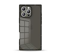 IAIYOXI Rectangle Case Compatible for iPhone 16, 6.1-inch, Full Camera Protection with TPU Cushion, Slim Clear Silicone Shockproof Case for Women Girls, Cover for iPhone 16, Black