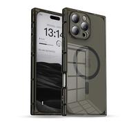 IAIYOXI Rectangle Edge Magnetic Clear Case for iPhone 14, Compatible with MagSafe, Full Camera Protection & Reinforced Corners, Thin Slim Shockproof TPU Phone Cover for Women Girls, Black