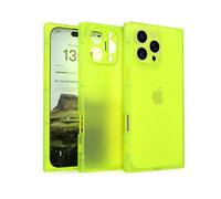 IAIYOXI Rectangle Matte Case for iPhone 16 Plus，6.7-inch, Full Camera Protection & Reinforced Corners with TPU Cushion,Clear Case Slim Shockproof Phone Cover for Women Girls, Yellow