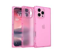 IAIYOXI Rectangle Matte Case for iPhone 16 Pro Max，6.9-inch, Full Camera Protection & Reinforced Corners with TPU Cushion,Clear Case Slim Shockproof Phone Cover for Women Girls, Pink