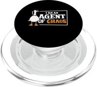 I'am An Agent Of Chaos Goose Farm Animal Bird Geese Farming PopSockets PopGrip for MagSafe