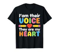 I'Am Their Voice They Are My Heart SPED Special Teachers Ed T-Shirt