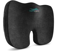 iamcomfi Coccyx Cushion for Tailbone Pain Relief - Medium Hardness - Memory Foam Sciatica Pillow for Back, Hip & Coccyx Pain - Office Chair Desk & Car Seat Cushion - Orthopaedic Pressure Pillow