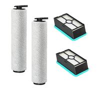 iAmoy Accessory Set for Bissell CrossWave HF2 & Hard Floor Expert 3831 3845N 3847 3848 - Replacement Part for Wet and Dry Vacuum Cleaners, 2 Brush Rolls + 2 HEPA Filters