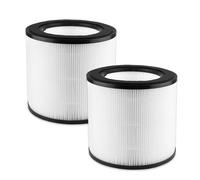 iAmoy FY0194 Replacement HEPA Filter Compatible with Philips Air Purifier 800 Series - AC0830/10 AC0820/30 AC0820/10 AC0819/10 AC0850/11, H13 True HEPA and Nylon Pre-Filter, 2 Pack, White