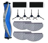 iAmoy Replacement Kit for Ecovacs Deebot N20/N20 PLUS, N20 PRO PLUS Robot Vacuum Cleaner, 1 Main Brush, 2 HEPA Filters, 4 Mop Cloths, 4 Side Brushes (11 Pack)