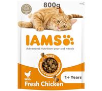 IAMS Adult Complete Dry Cat Food Chicken 800g - Supports Strong Immune System
