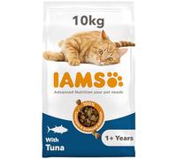 IAMS Adult Complete Dry Cat Food Tuna 10kg - Supports Strong Immune System
