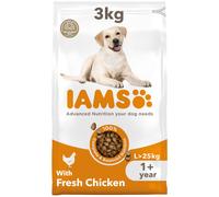 IAMS Adult Large Complete Dry Dog Food Chicken 3kg - With DentalCare System