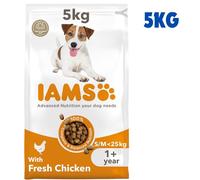 IAMS Adult Small Medium Dry Dog Food Chicken Complete With Dental Care System UK