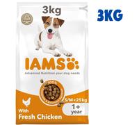 IAMS Adult Small Medium Dry Dog Food Chicken Complete With Dental Care System UK