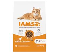 IAMS Advanced Nutrition Senior Cat 11+ with Chicken - Economy Pack: 2 x 10kg