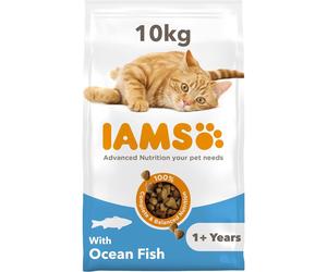 IAMS Complete Adult 1+ with Ocean Fish Cat Food - 10kg