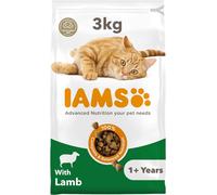 IAMS Complete Dry Cat Food for Adult 1+ Cats with Lamb 3 kg